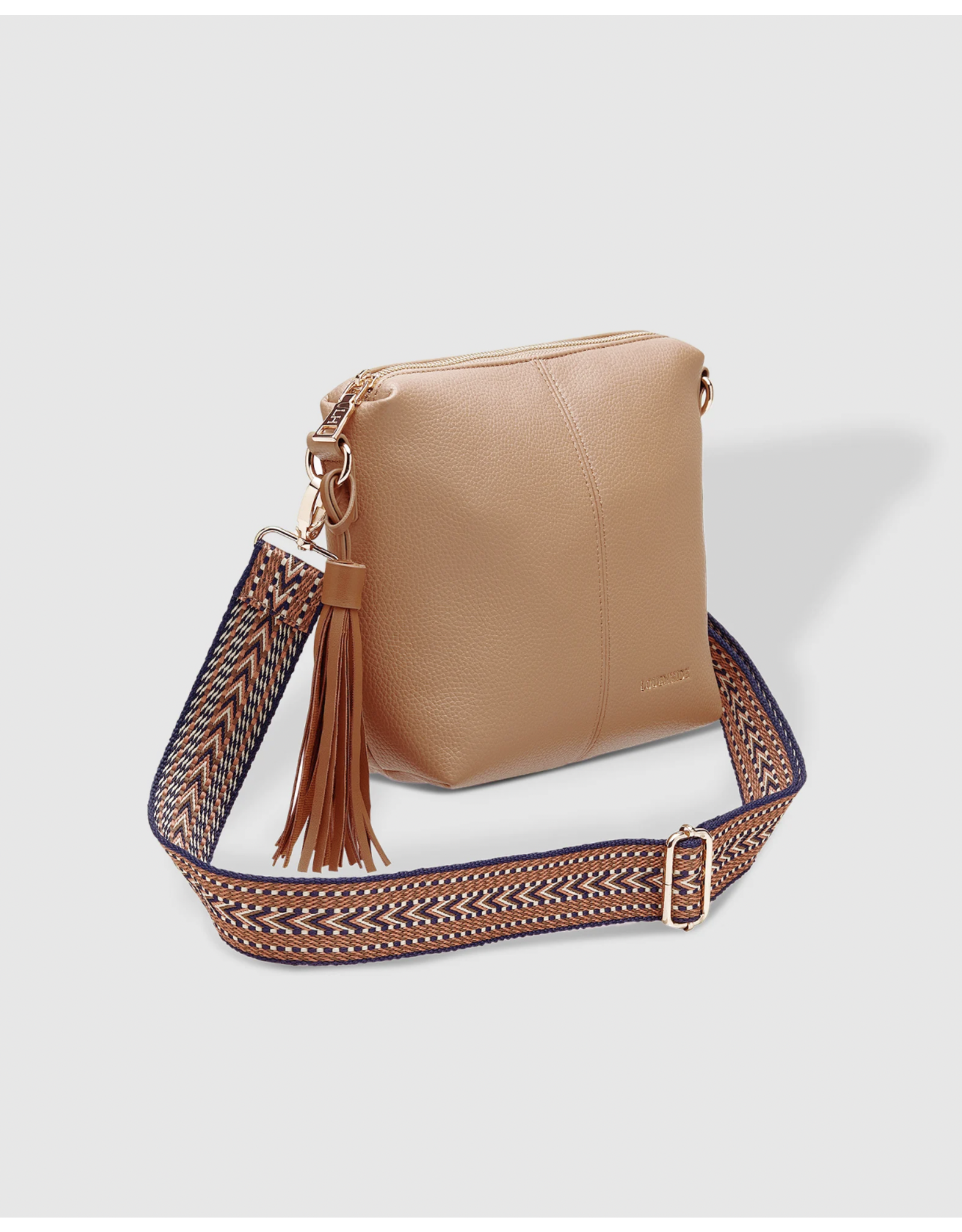 Louenhide Louenhide - Kasey Crossbody Bag with Fun Strap (Latte)