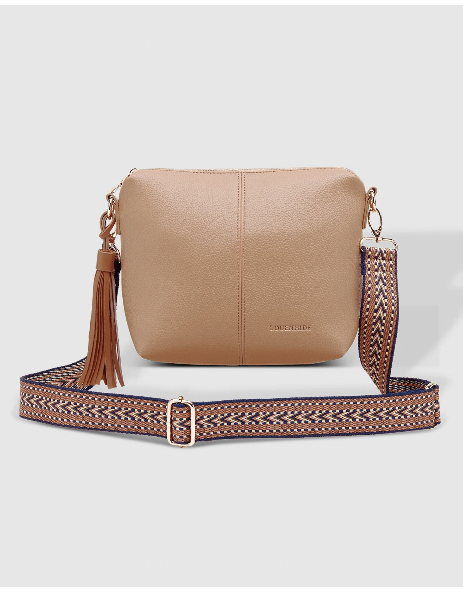 Louenhide Louenhide - Kasey Crossbody Bag with Fun Strap (Latte)