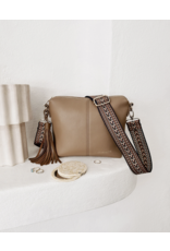 Louenhide Louenhide - Kasey Crossbody Bag with Fun Strap (Latte)