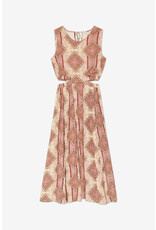 NKN Barcelona NKN Barcelona - Long printed dress with waist cutouts (Pink)