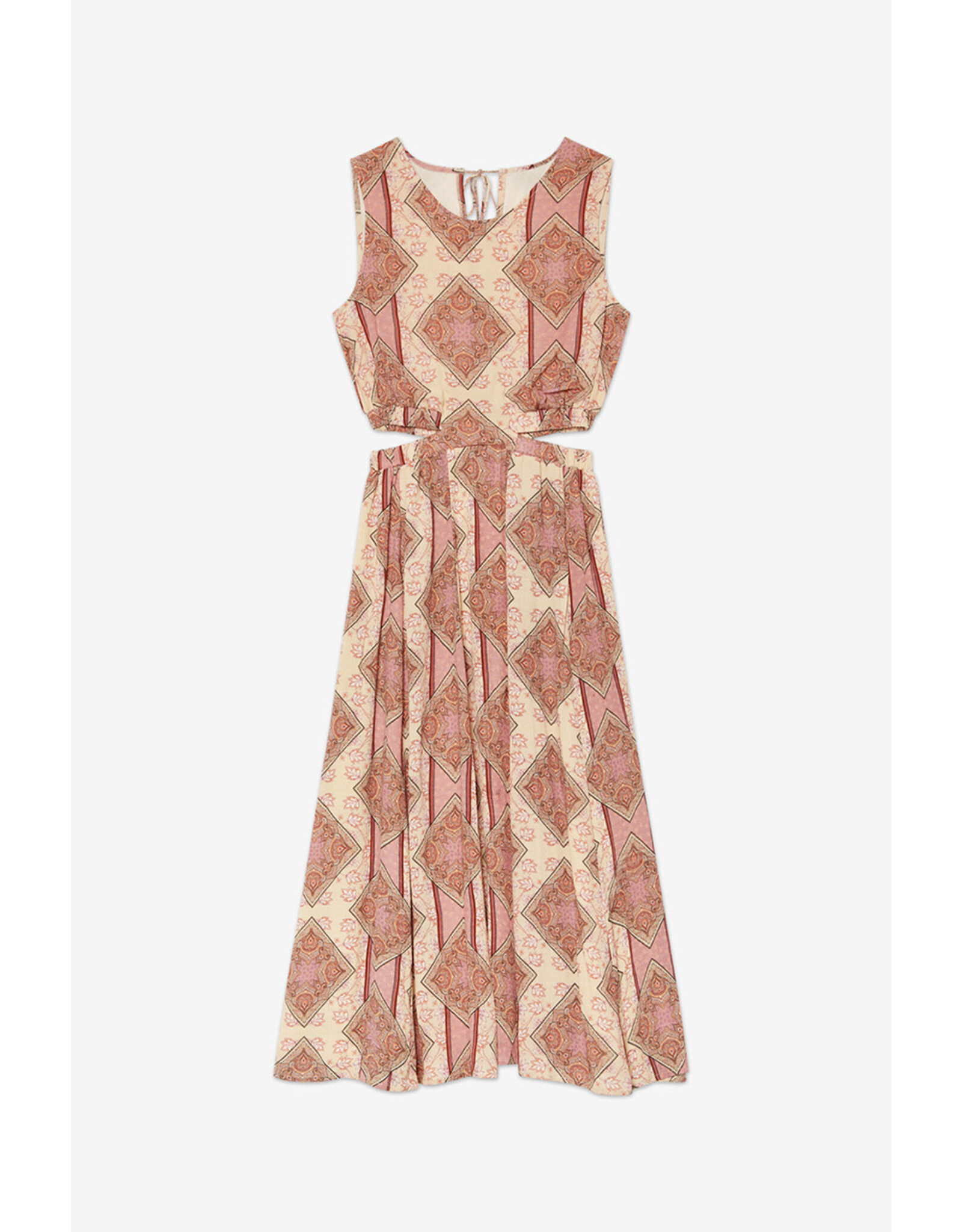 NKN Barcelona NKN Barcelona - Long printed dress with waist cutouts (Pink)