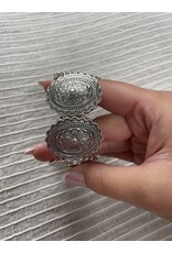 Blandice Burnished silver stretch bracelet