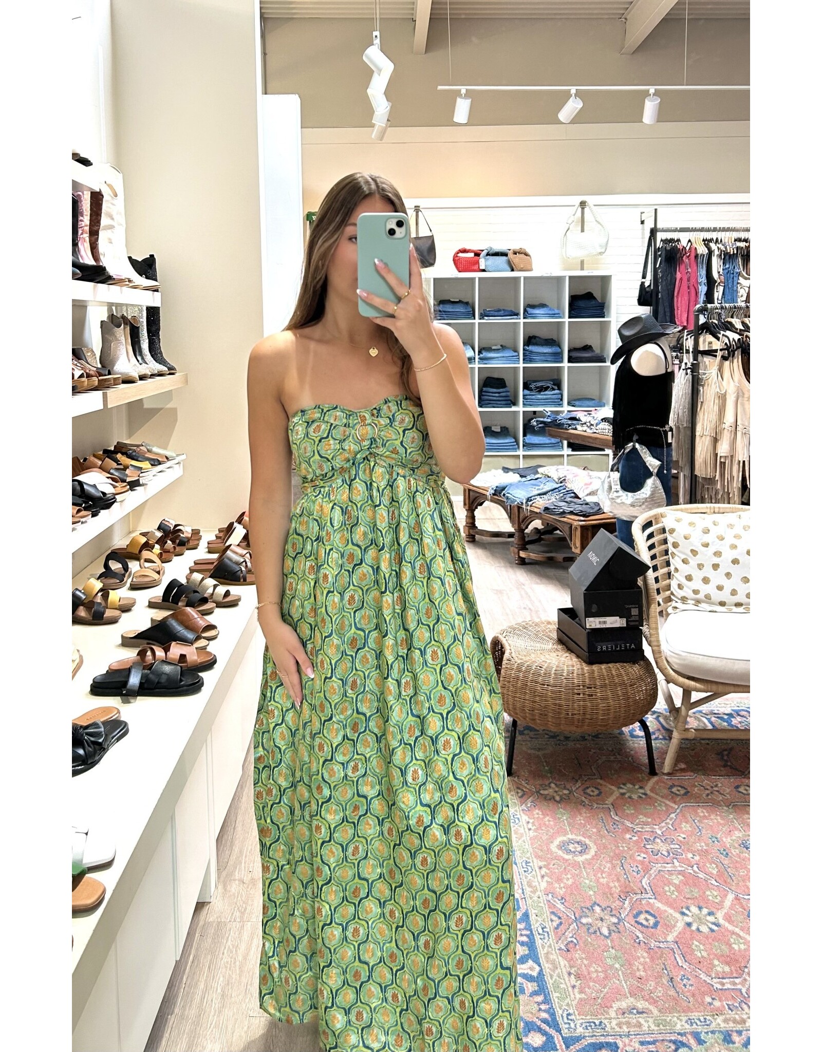NKN Barcelona NKN Barcelona - Long printed dress (Green)