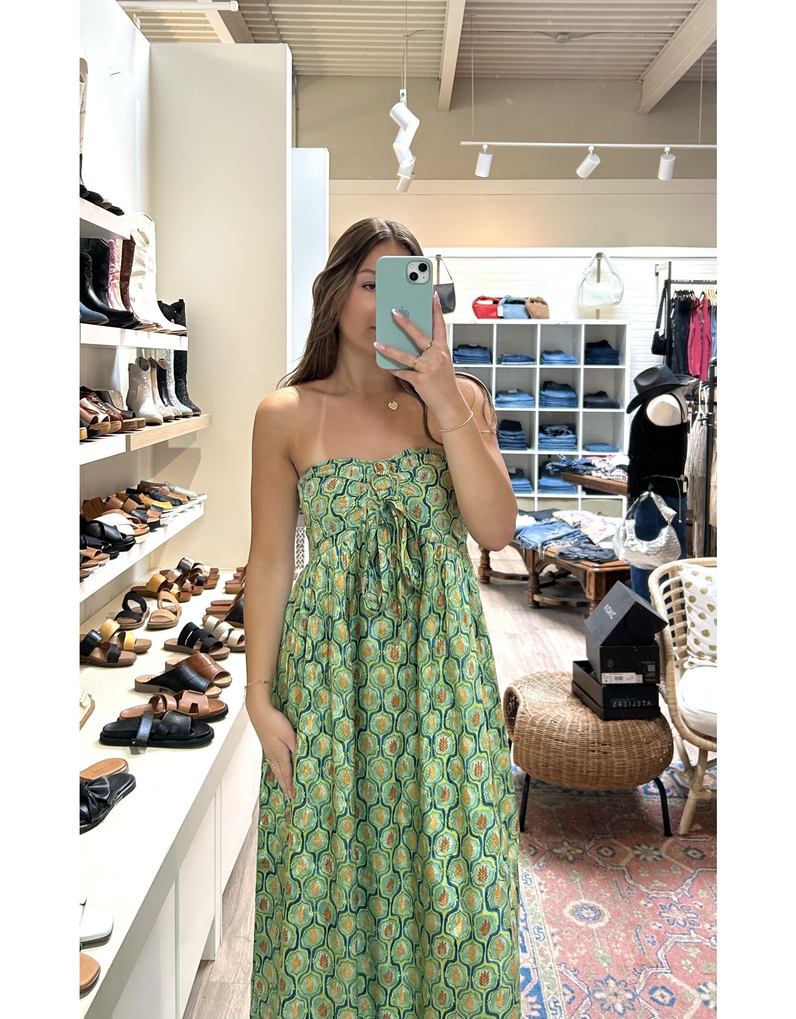 NKN Barcelona NKN Barcelona - Long printed dress (Green)