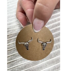 Blandice Western steer stud earrings