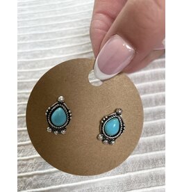 Blandice Western teardrop stud earrings