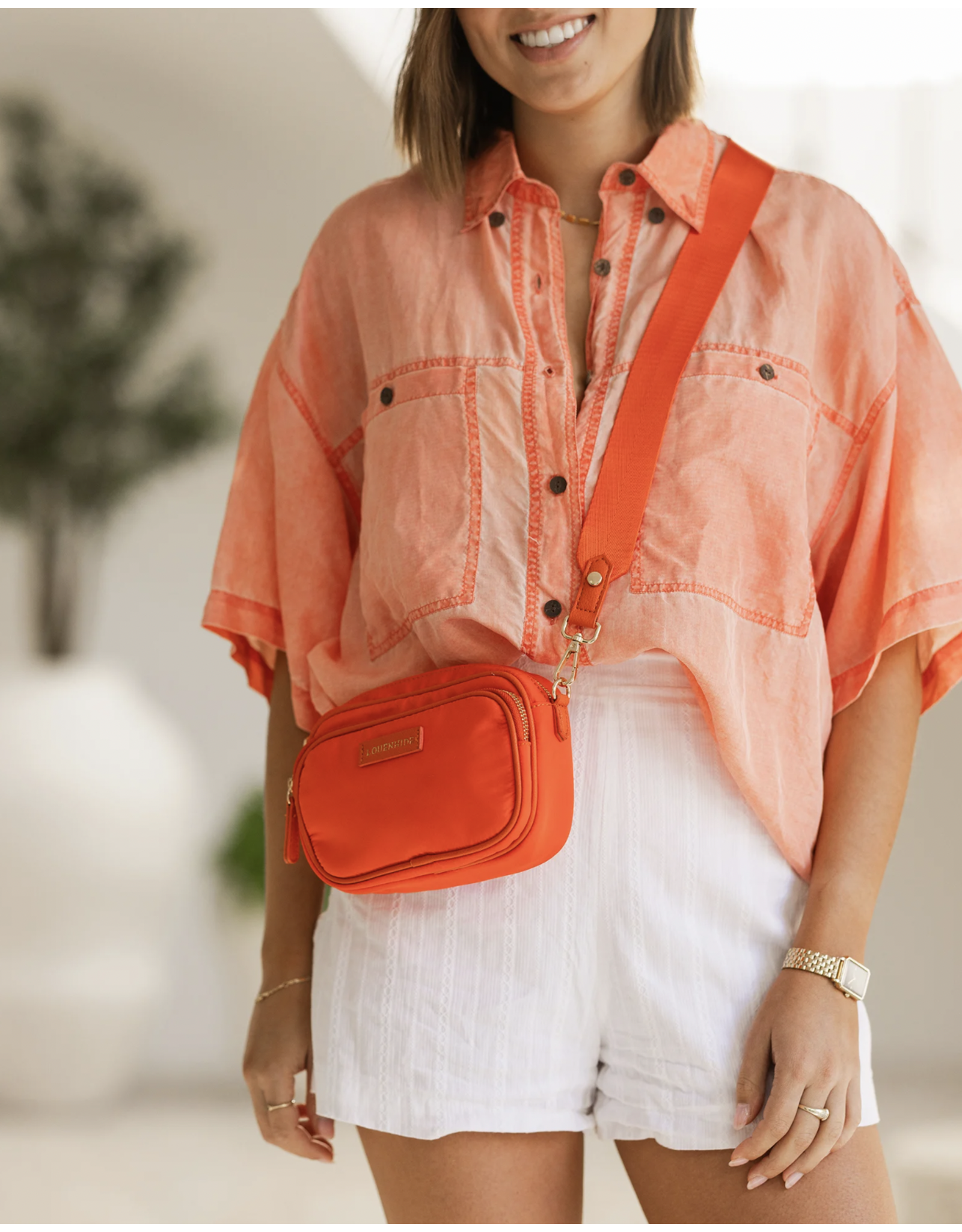 Louenhide Louenhide - Cali Nylon Crossbody Bag (Orange)