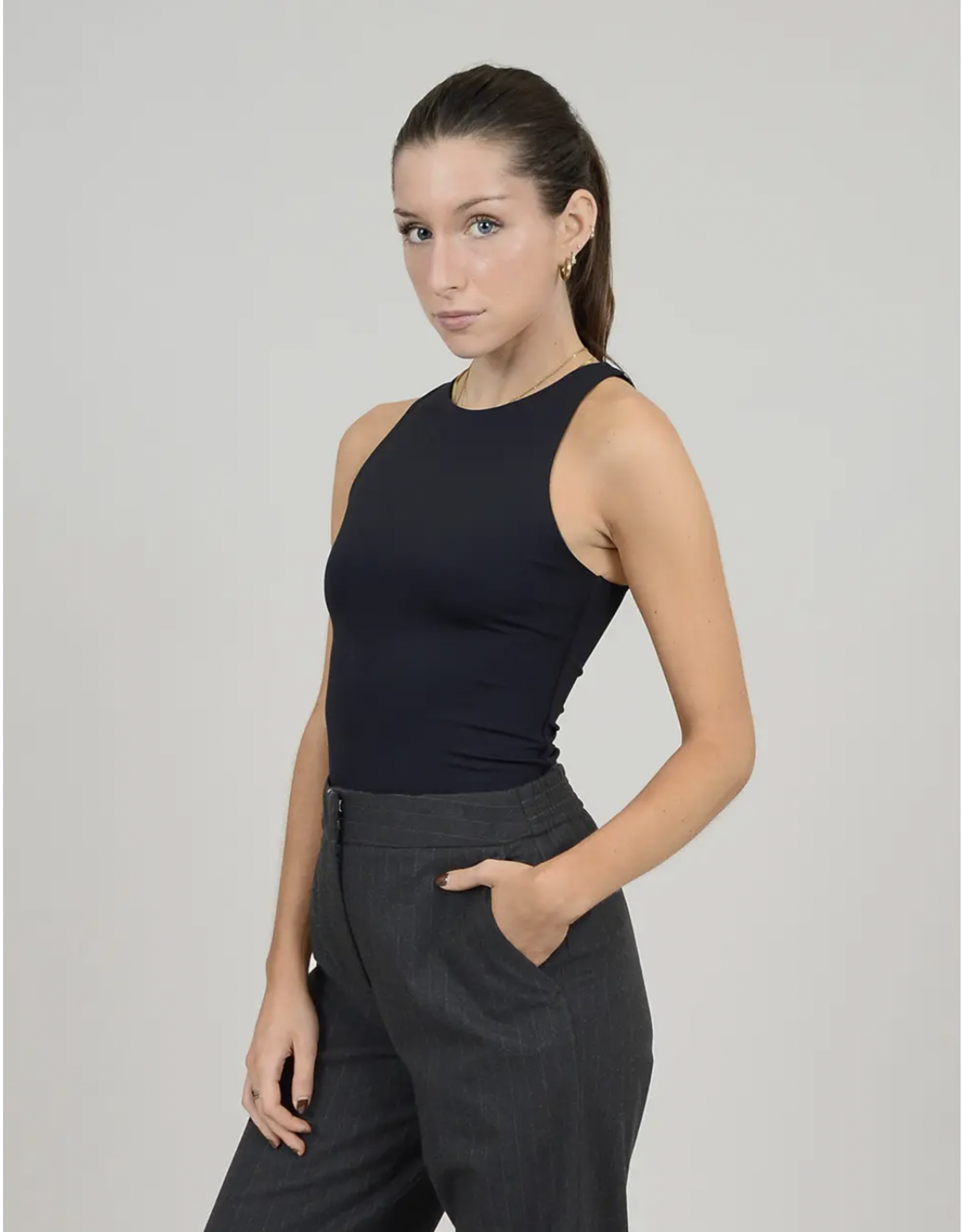 RD Style RD Style - Second Skin Roxanna crew neck bodysuit (black)