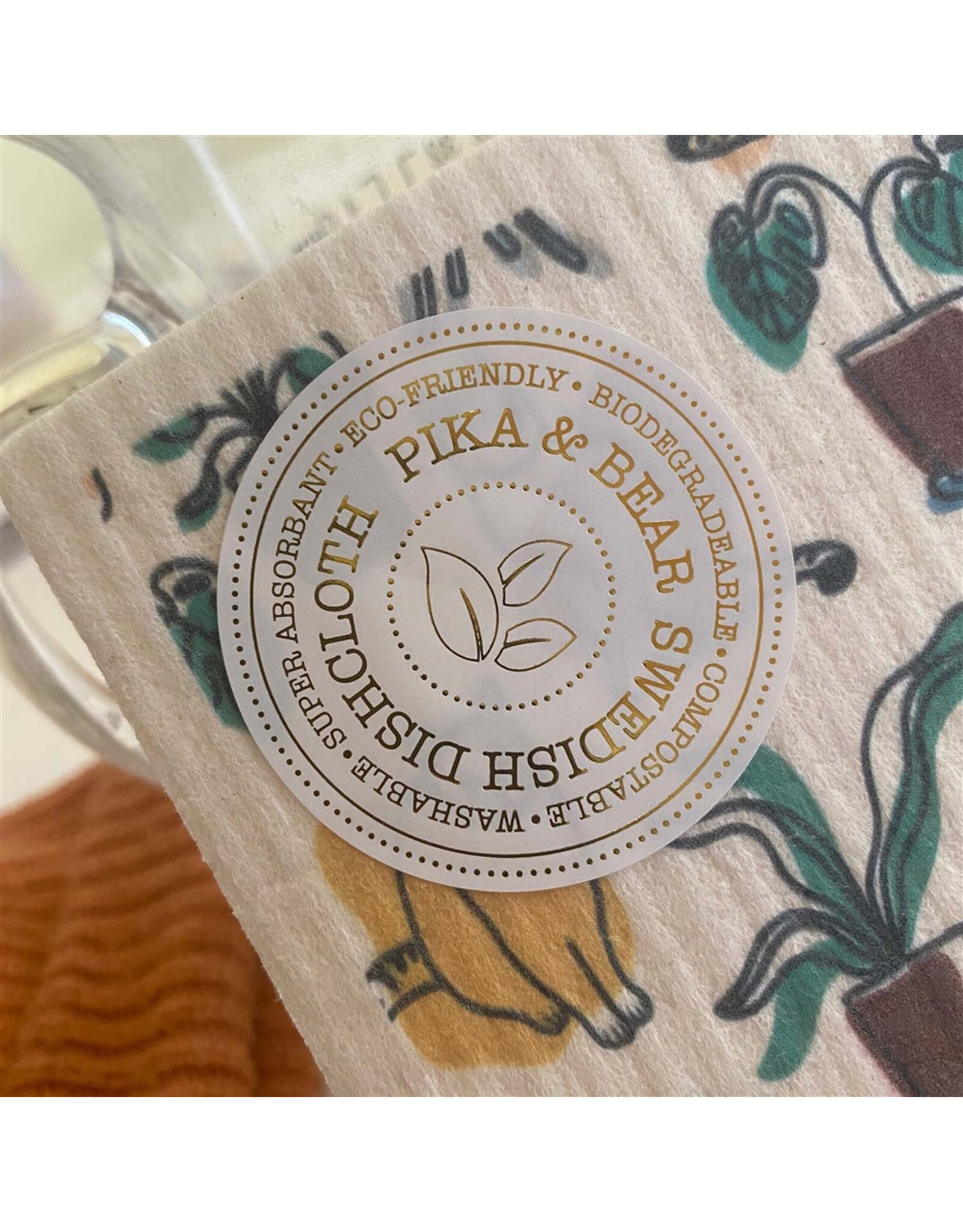 Pika & Bear Pika & Bear - "Cat-ATOMIC" Atomic Cats Design Swedish Dishcloth