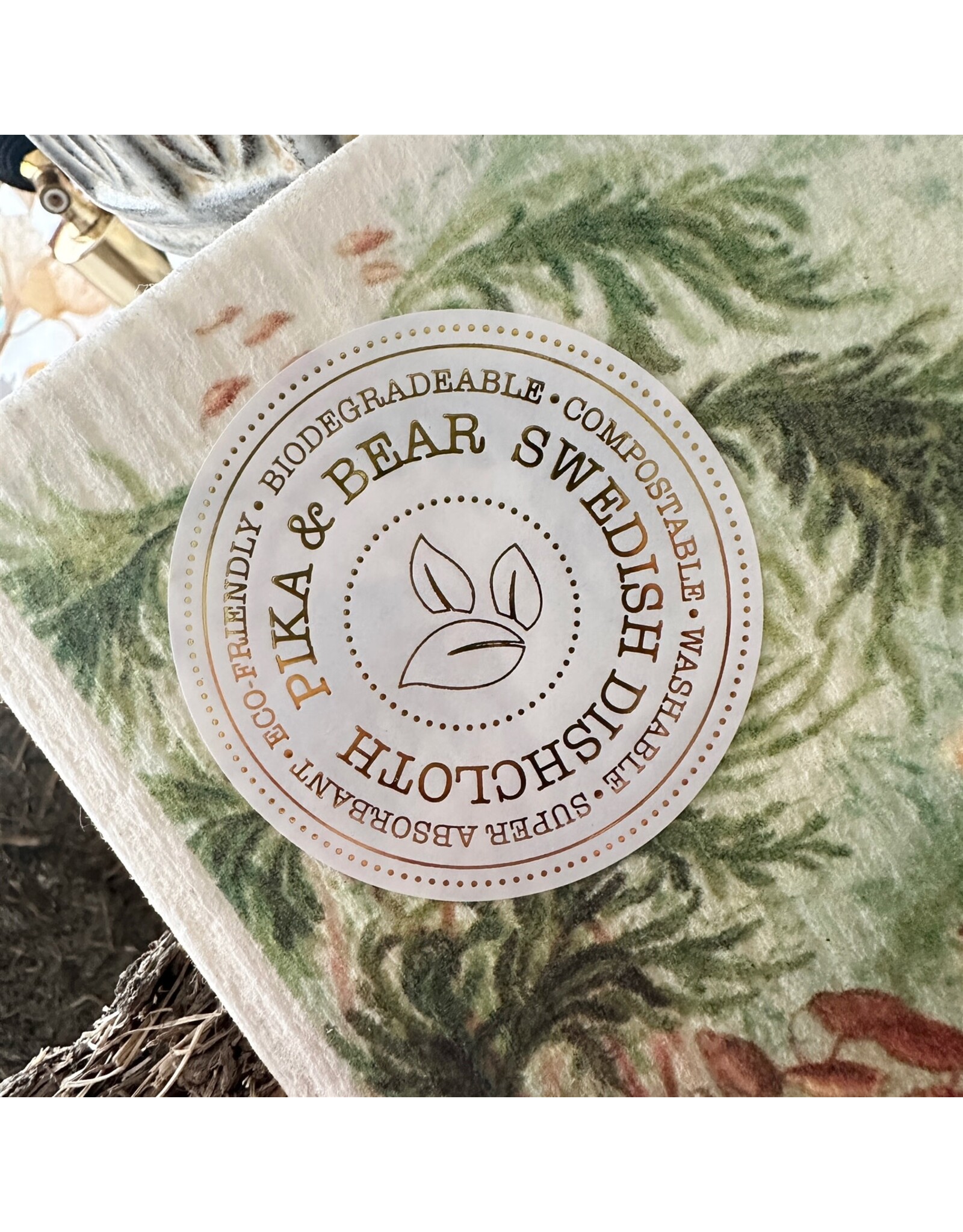 Pika & Bear Pika & Bear - "Pangaea" Ancient Forest Design Swedish Dishcloth