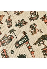 Pika & Bear Pika & Bear - "Tiki Tiki Tiki" Hawaiian Design Swedish Dishcloth