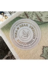 Pika & Bear Pika & Bear - "Gahara" Japanese Mountain Forest Design Swedish Dishcloth