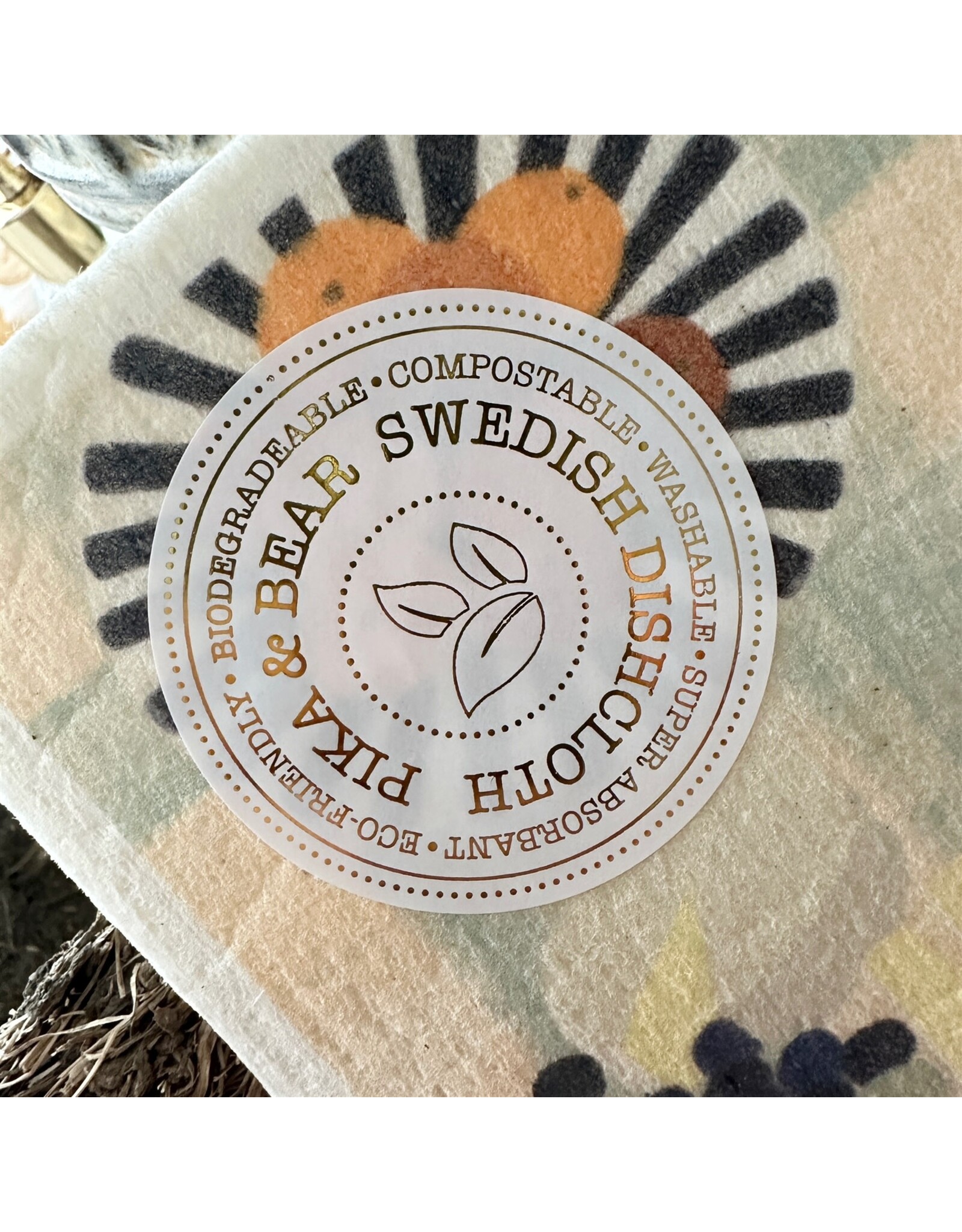 Pika & Bear Pika & Bear - "Petit-Dejeuner" Breakfast Design Swedish Dishcloth