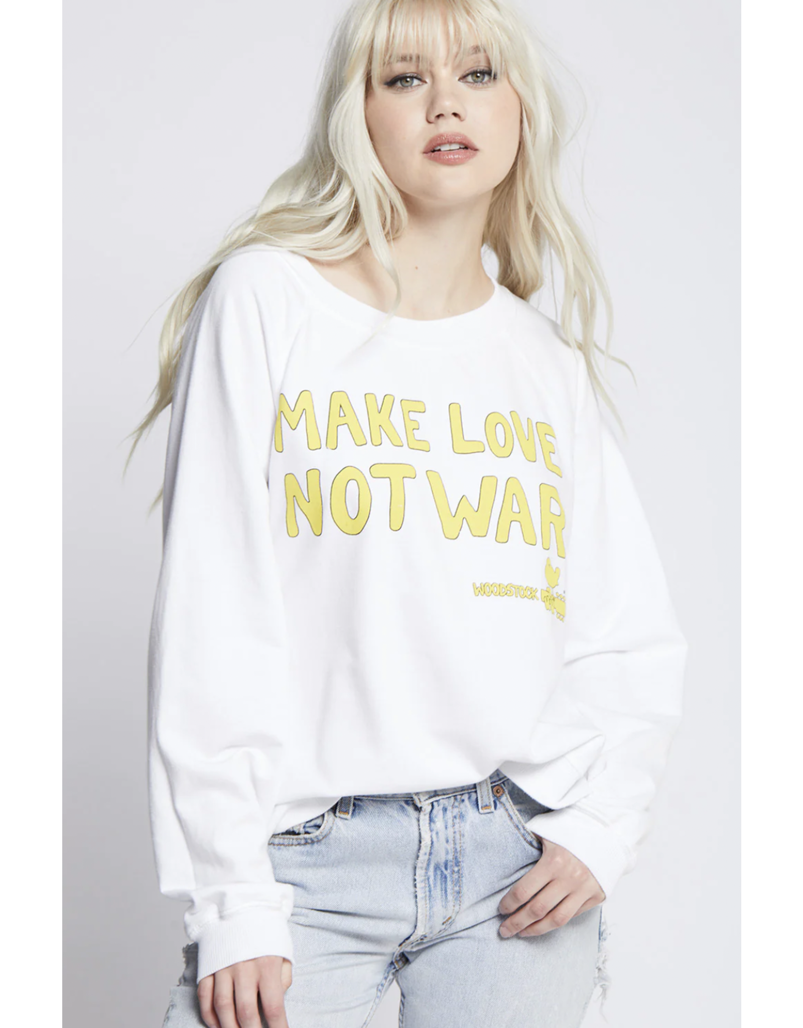 Recycled Karma Recycled Karma - Woodstock Make Love Not War Sweatshirt