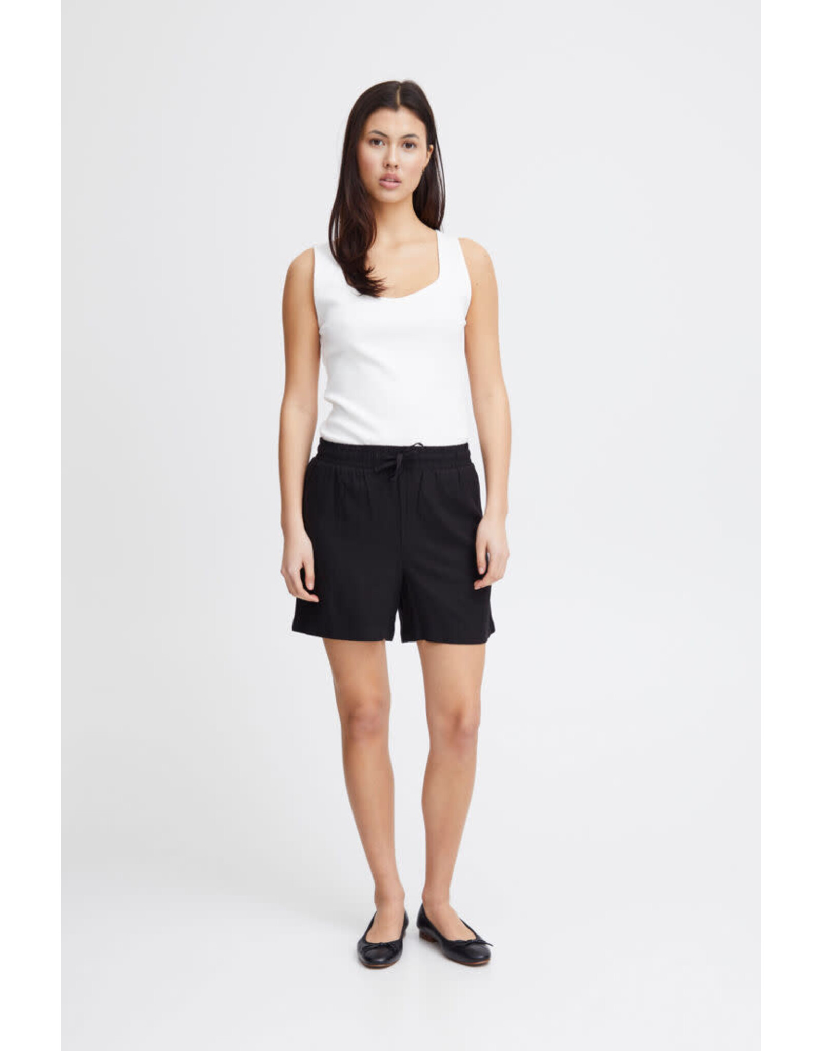 ICHI ICHI - Lino shorts (Black)