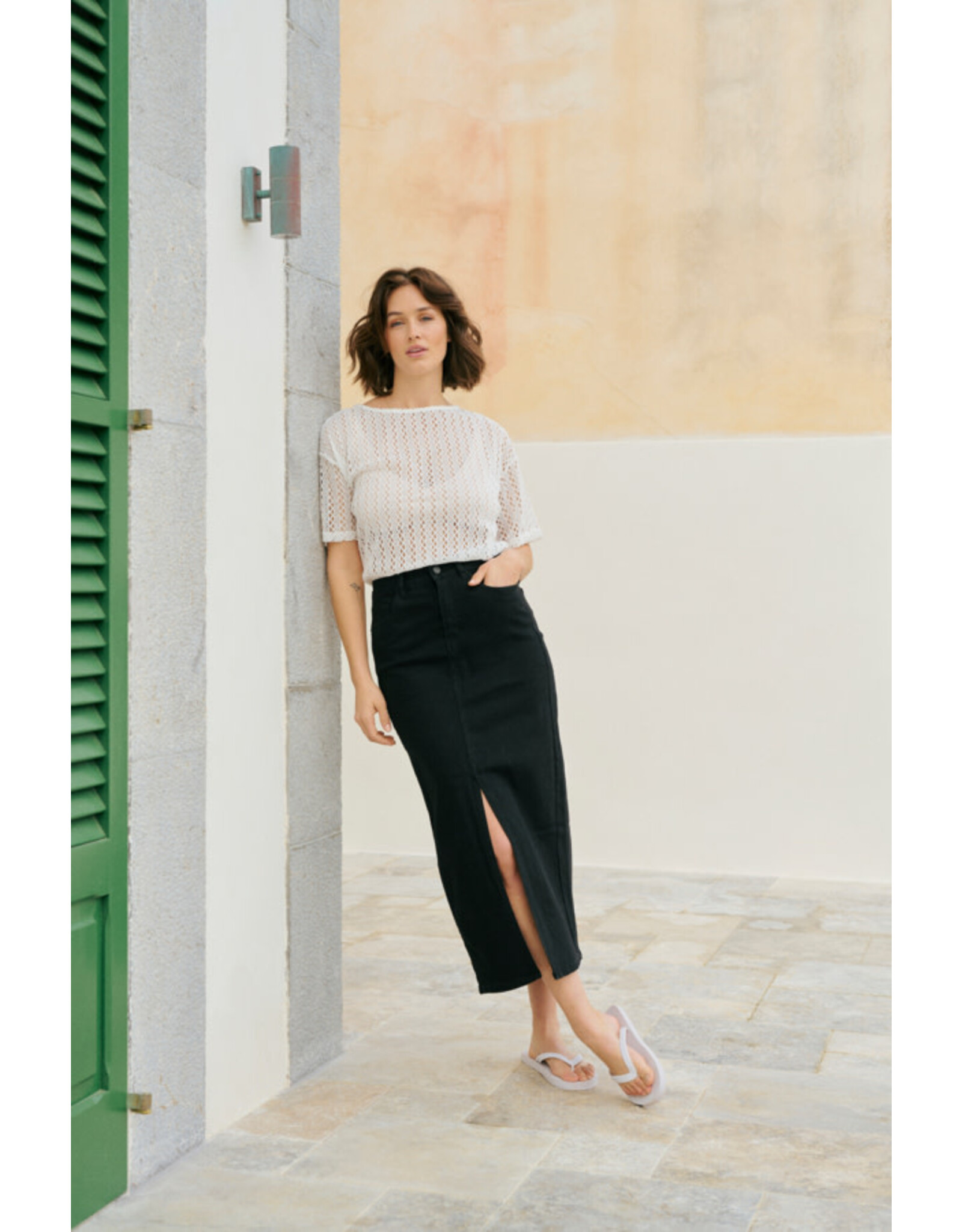 Kaffe Kaffe - Sinem Denim Skirt (Black Deep)