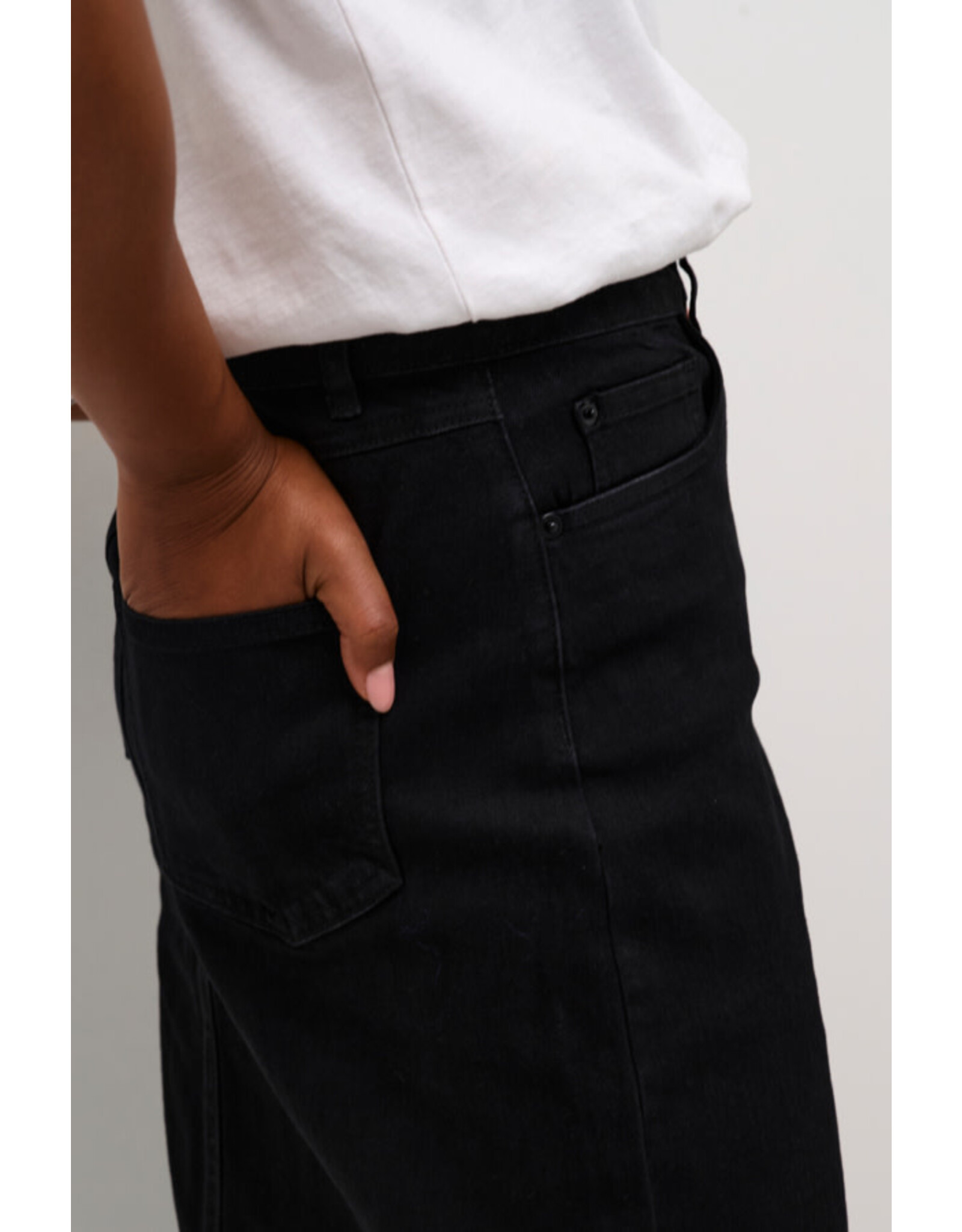 Kaffe Kaffe - Sinem Denim Skirt (Black Deep)