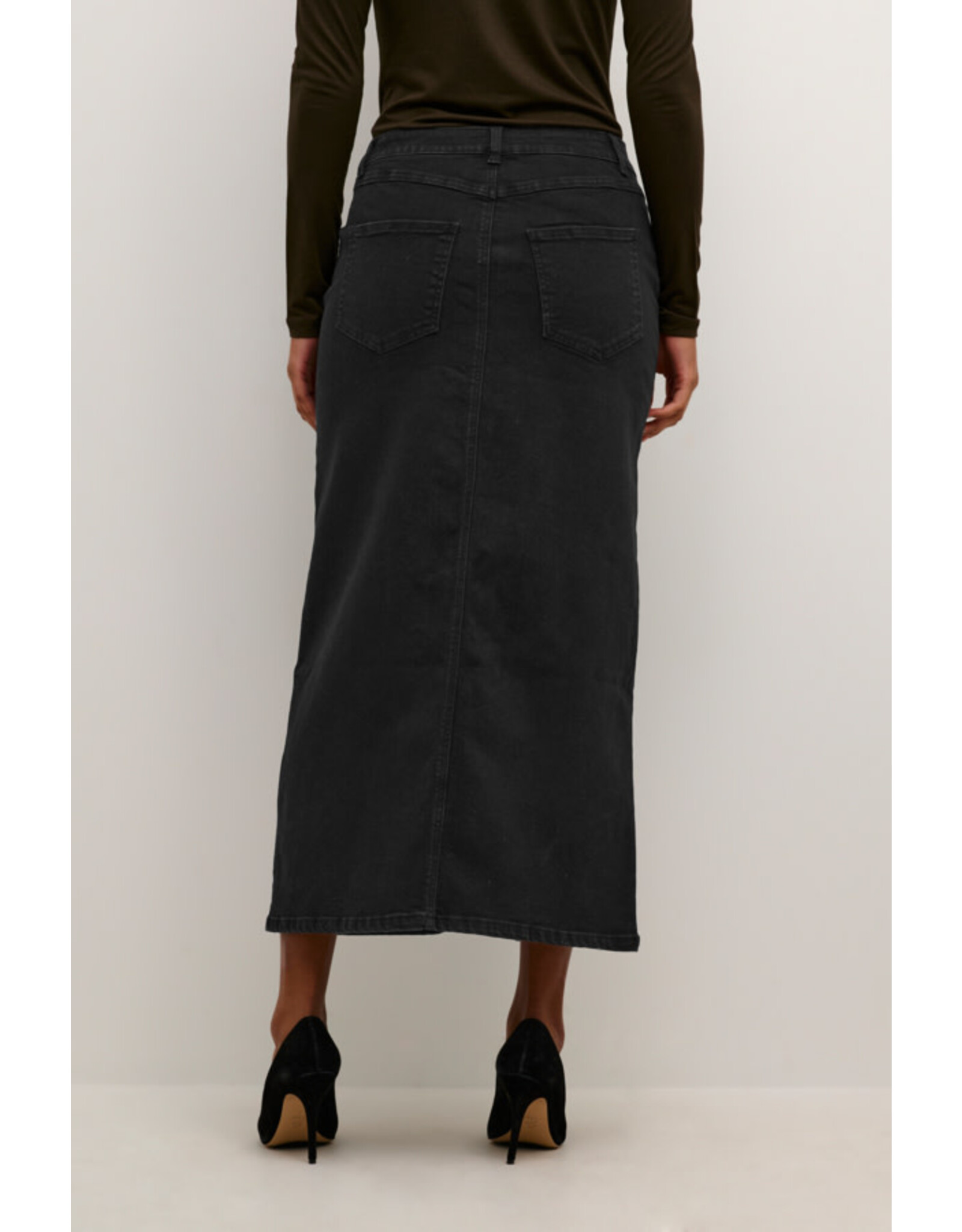 Kaffe Kaffe - Sinem Denim Skirt (Black Deep)