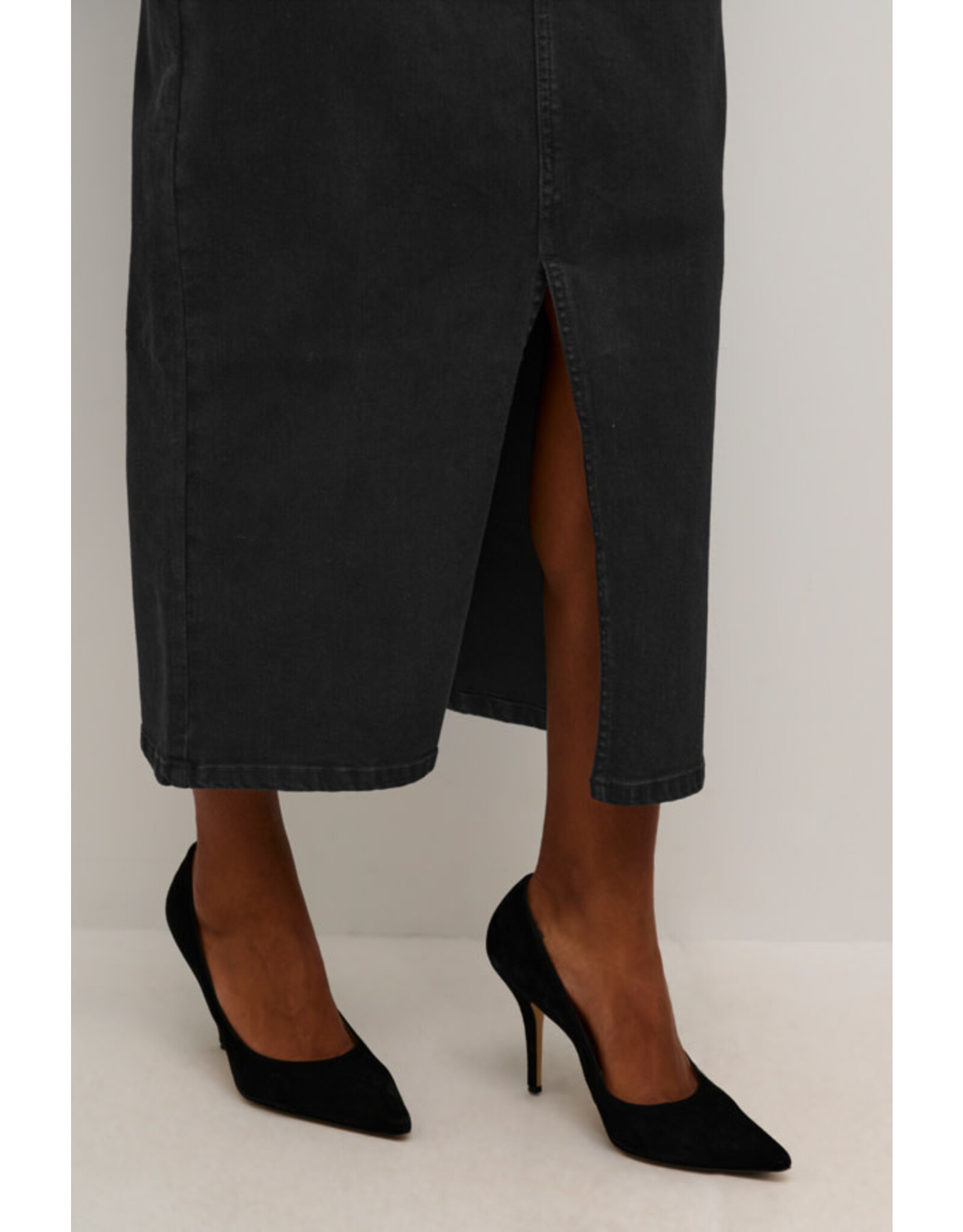 Kaffe Kaffe - Sinem Denim Skirt (Black Deep)