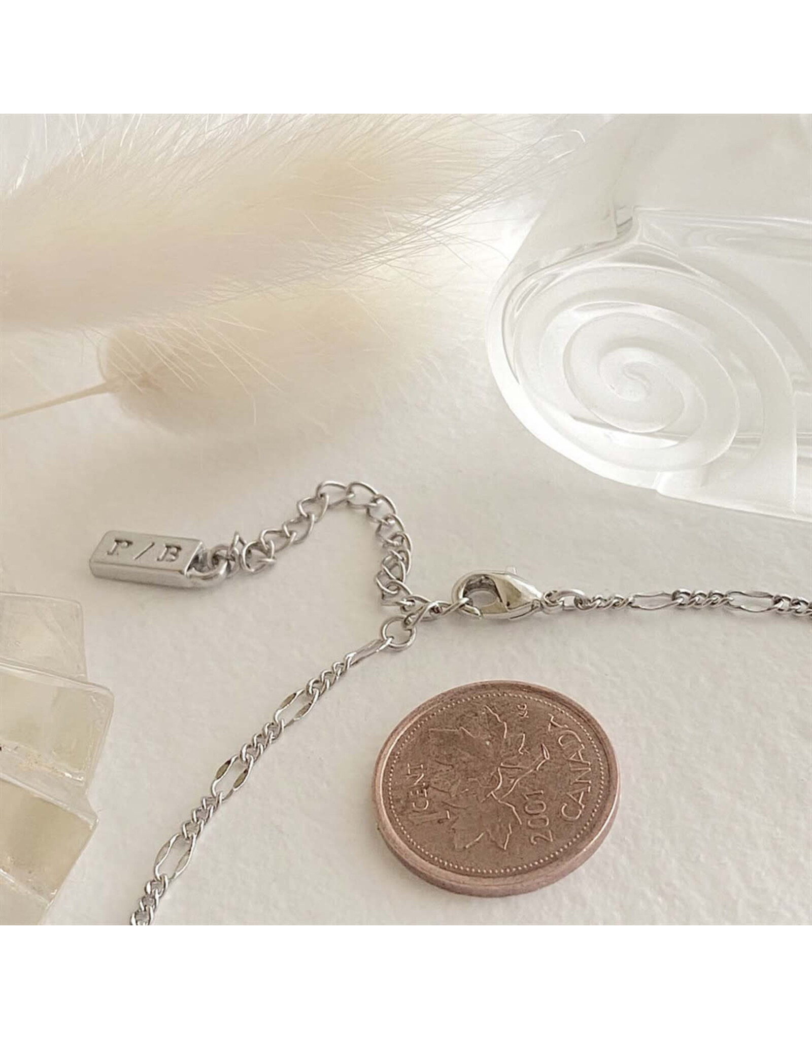 Pika & Bear Pika & Bear - "Figaro" Flat Link Patterned Chain Bracelet