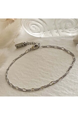 Pika & Bear Pika & Bear - "Figaro" Flat Link Patterned Chain Bracelet