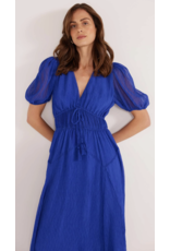 Mink Pink Mink Pink - Lily Hanky Hem Midi Dress (Sapphire)