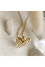 Pika & Bear Pika & Bear - "Tina" Tiny Llama Charm Necklace