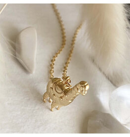 Pika & Bear Pika & Bear - "Tina" Tiny Llama Charm Necklace