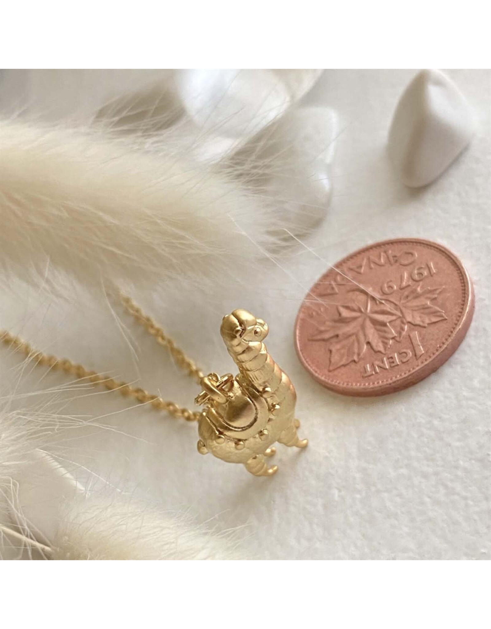 Pika & Bear Pika & Bear - "Tina" Tiny Llama Charm Necklace