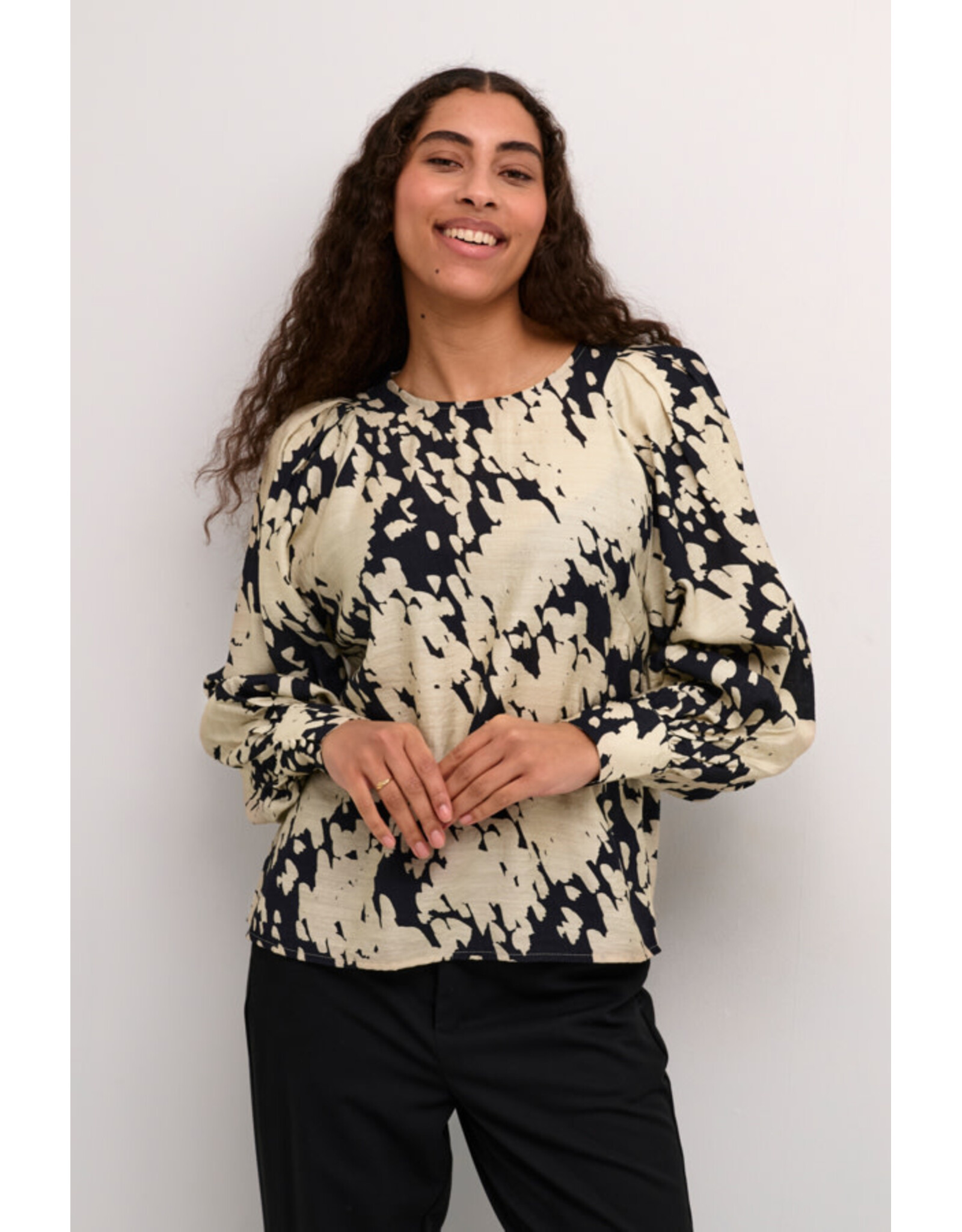 Kaffe Kaffe - Louise Blouse (Black / Graphite)