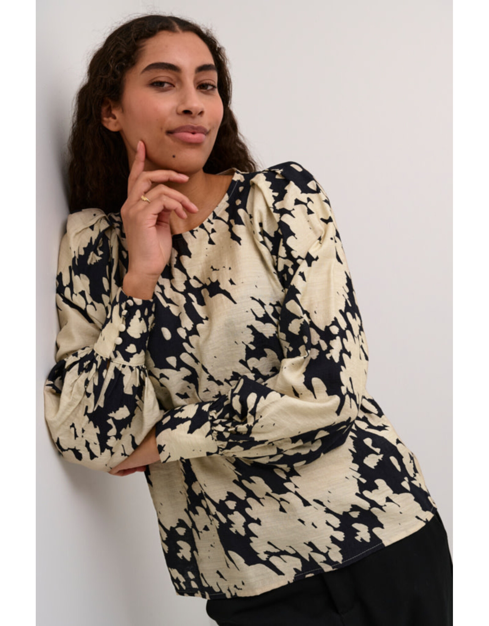 Kaffe Kaffe - Louise Blouse (Black / Graphite)