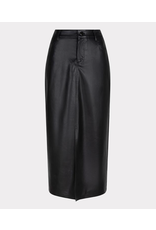 EsQualo EsQualo - Vegan Leather Maxi Skirt (Black)