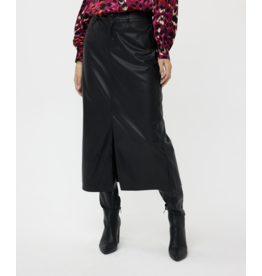 EsQualo EsQualo - Vegan Leather Maxi Skirt (Black)