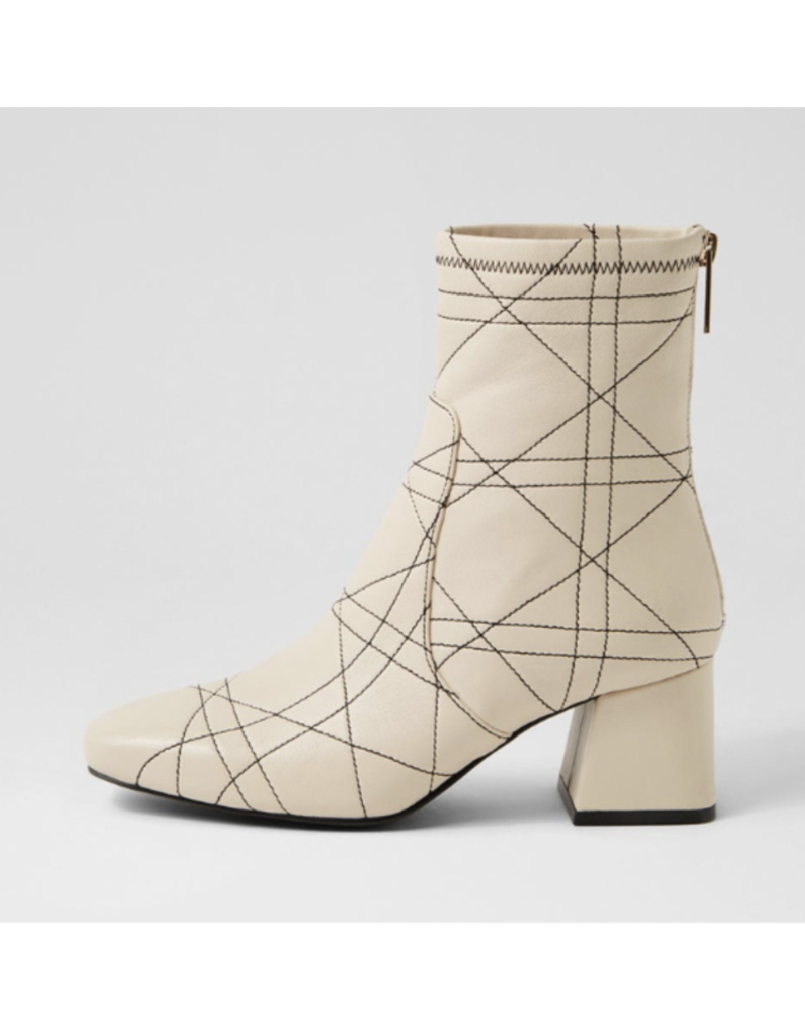 Django and Juliette Django & Juliette - Vian (Cream - Black stitch leather)