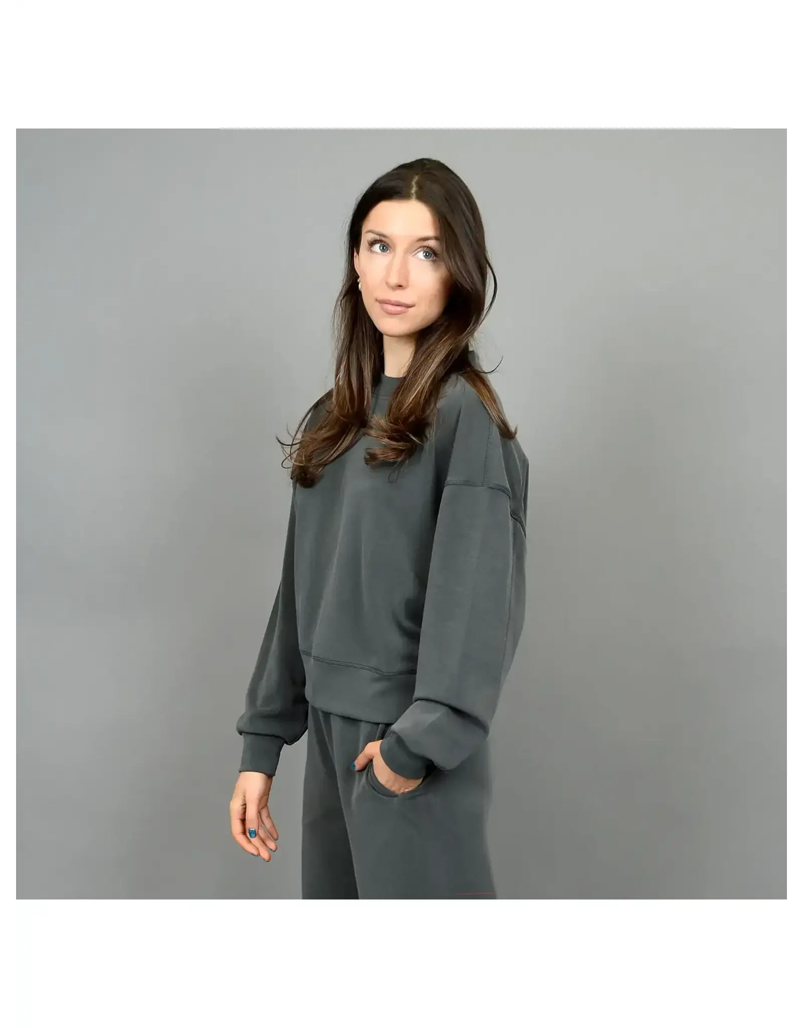 RD Style RD Style - Lucie Super Soft Modal Long Sleeve (Dark Ivy)