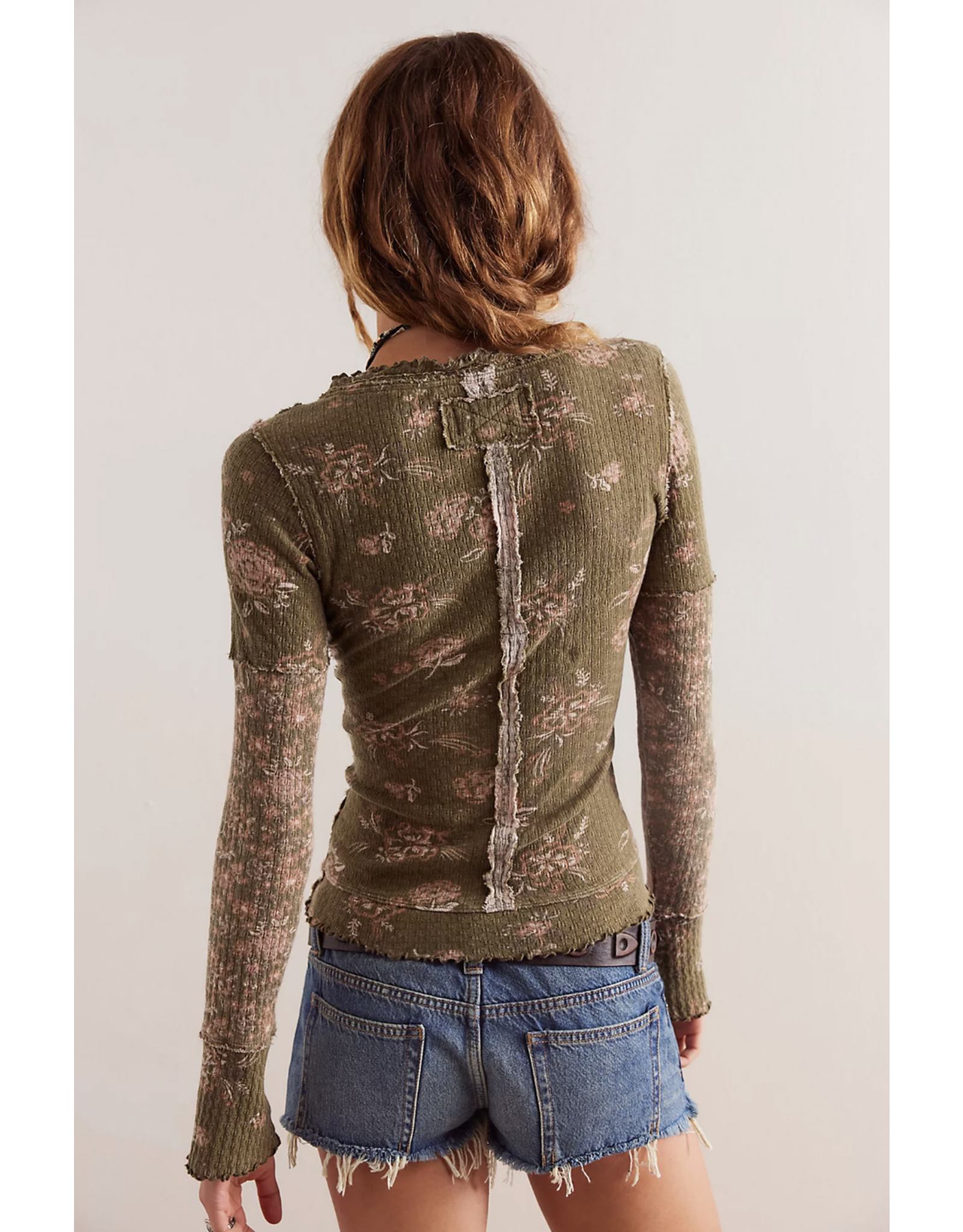 Free people Free People - Clover Printed Thermal (Army)