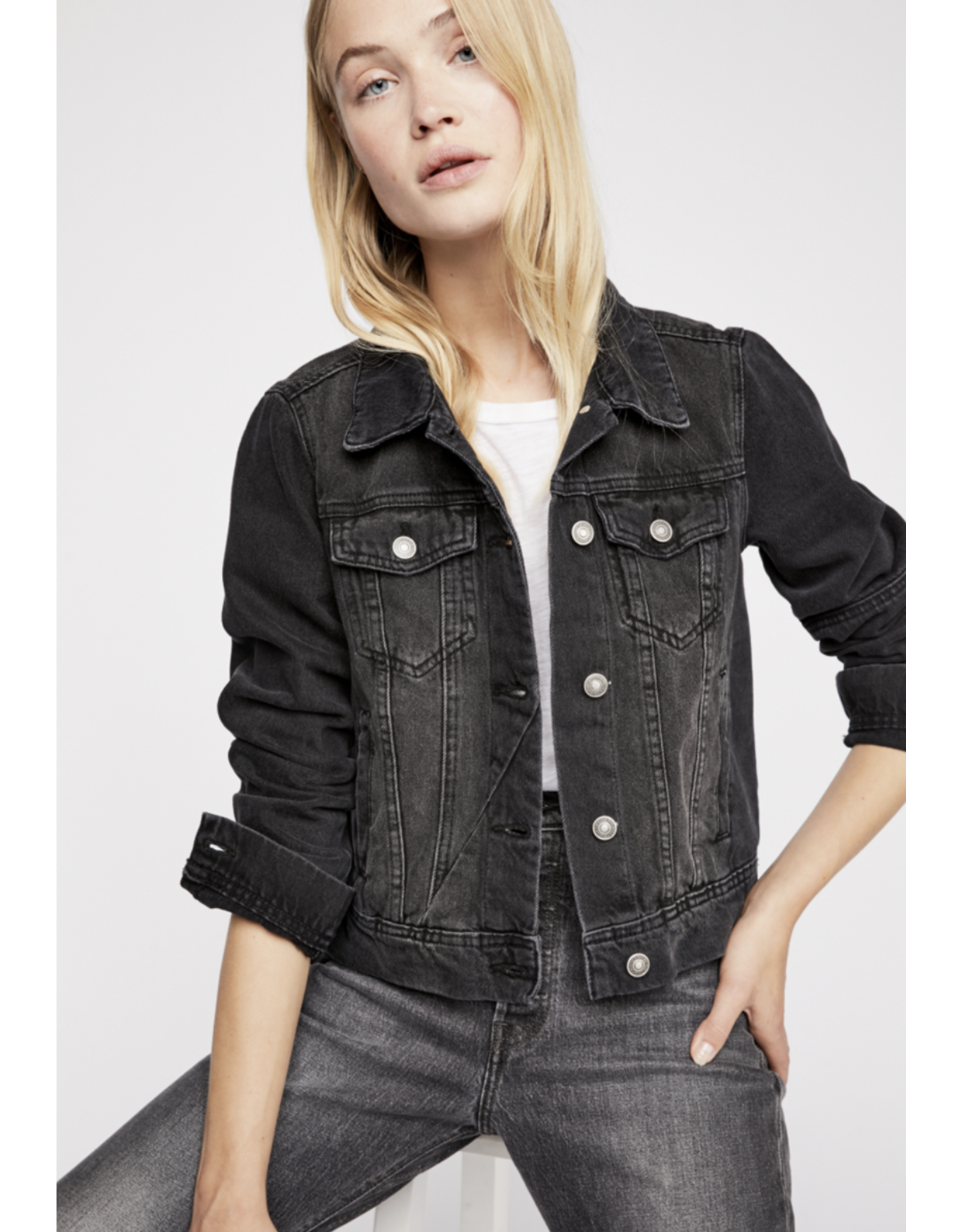 Free people Free People - Rumours Denim Jacket (Black)