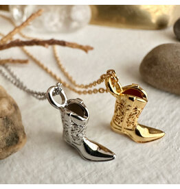 Pika & Bear Pika & Bear - "Dolly " Cowboy Boot Charm Necklace
