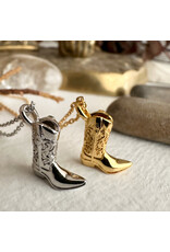 Pika & Bear Pika & Bear - "Dolly " Cowboy Boot Charm Necklace