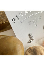 Pika & Bear Pika & Bear - "Dolly" Cowboy Boot Stud Earrings