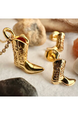Pika & Bear Pika & Bear - "Dolly" Cowboy Boot Stud Earrings