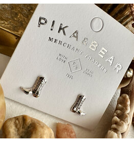 Pika & Bear Pika & Bear - "Dolly" Cowboy Boot Stud Earrings