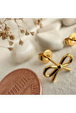 Pika & Bear Pika & Bear - "Zooey" Bow Stud Earrings