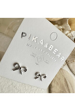 Pika & Bear Pika & Bear - "Zooey" Bow Stud Earrings