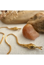 Pika & Bear Pika & Bear - "Cenchoa" Snake Threader Earrings in Gold