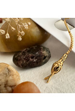 Pika & Bear Pika & Bear - "Cenchoa" Snake Threader Earrings in Gold
