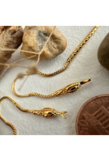 Pika & Bear Pika & Bear - "Cenchoa" Snake Threader Earrings in Gold