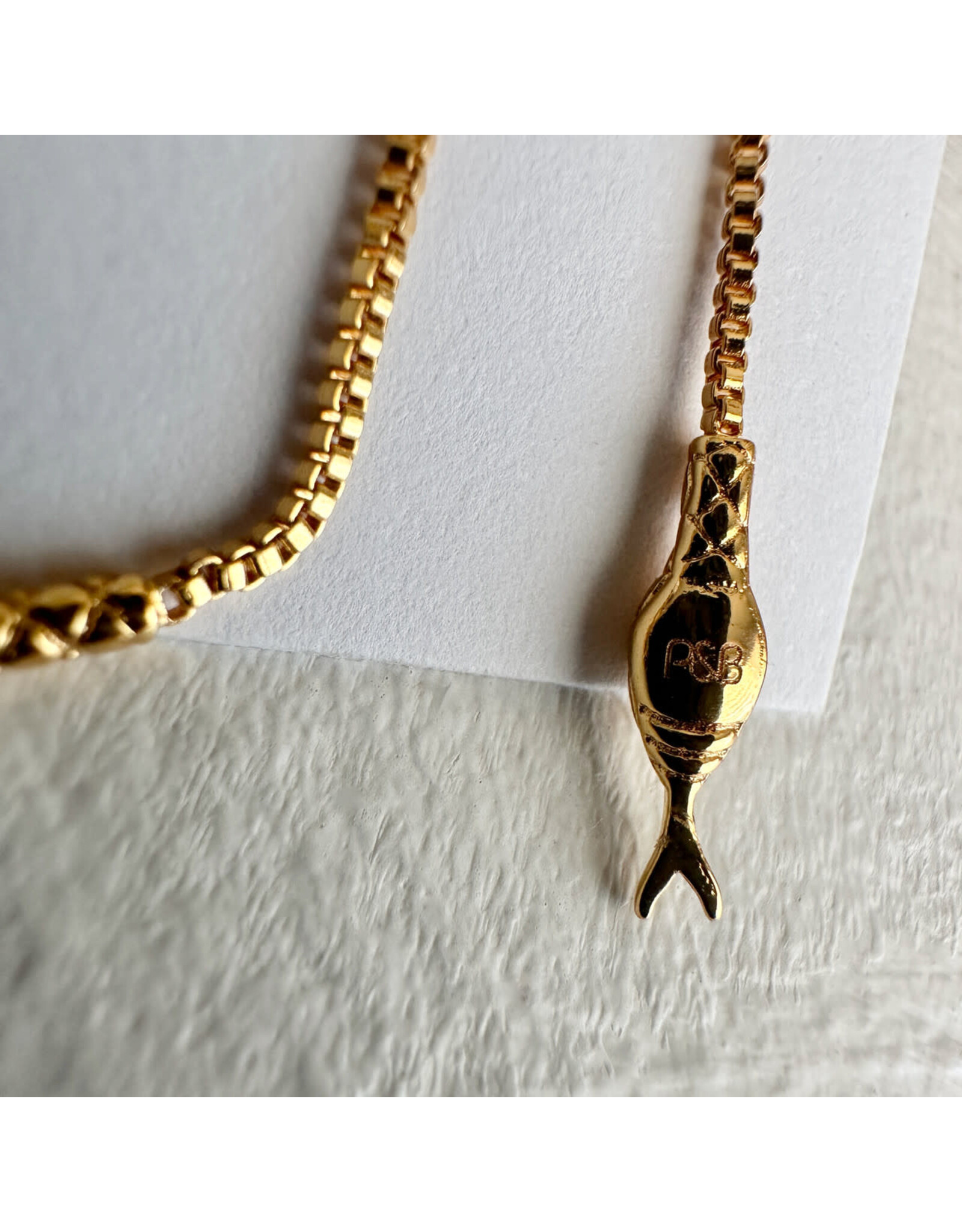 Pika & Bear Pika & Bear - "Cenchoa" Snake Threader Earrings in Gold