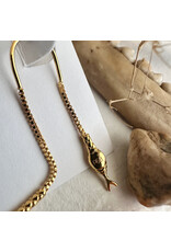 Pika & Bear Pika & Bear - "Cenchoa" Snake Threader Earrings in Gold