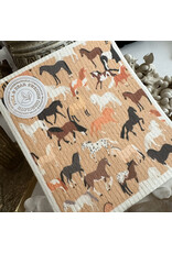Pika & Bear Pika & Bear - "Put a Horse On It" Wild Horse Design Swedish Dishcloth